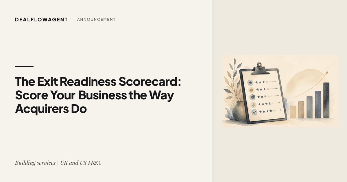 The Exit Readiness Scorecard: Score Your Business the Way Acquirers Do